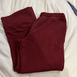 Brandy Melville Burgundy Sweatpants